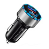 Szybka ładowarka samochodowa 2x USB z wyświetlaczem LED | Quick Charge 3.0 | Miernik napięcia | CA-003