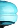 Stylowa lampka nocna z szklanym kloszem | Nowoczesna szklana lampka stołowa | BH-233-BLUE