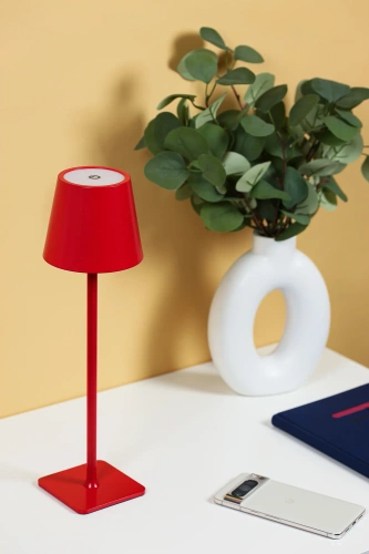 Lampka stołowa z wbudowanym akumulatorem | Dotykowa lampka nocna | HJA20-RED