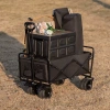 Sładany wózek turystyczny | Duży wózek transportowy 100kg | Wózek na plażę 120L | CP01-80