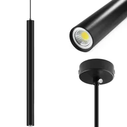 Czarna lampa wisząca | Nowoczesna lampa sufitowa | Oświetlenie dekoracyjne | CTD-L80CM