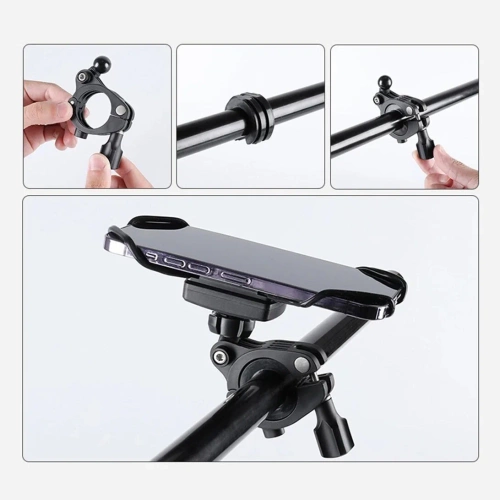 Uchwyt rowerowy na telefon z szybkim wypinaniem | Obrotowy 360° uchwyt na kierownicę | 08CN0019