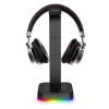 Podstawka pod słuchawki | stojak, hak, wieszak na słuchawki | podświetlenie RGB | HS-D9-BLACK