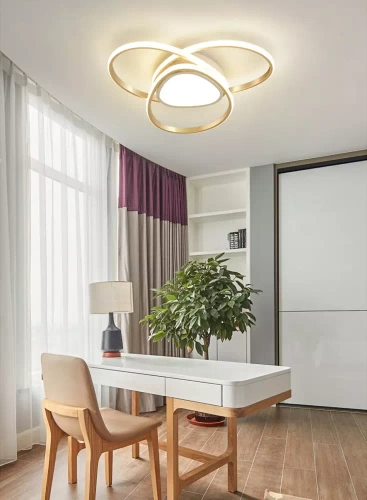 Nowoczesna lampa sufitowa zmieniająca barwę światła| LED | Pilot