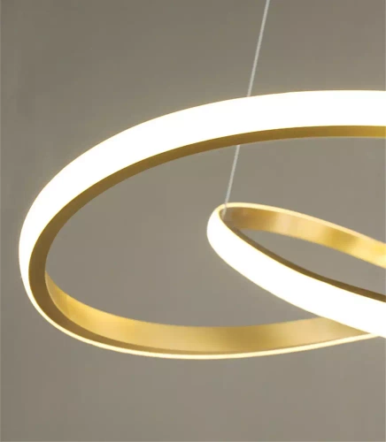 Nowoczesna lampa wisząca | LED | Złota | RLA-48W-G