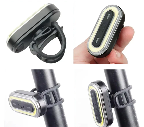 Mocna przednia lampka rowerowa LED COB | BK-L400