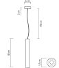 Czarna lampa wisząca | Nowoczesna lampa sufitowa | Oświetlenie dekoracyjne | CTD-L30CM