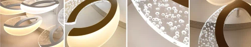 Wieloczęściowa Nowoczesna lampa wisząca | LED | Biała | RLD-C108W-W