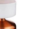 Lampa stołowa z wbudowanym akumulatorem | Lampa nocna z trzema barwami świecenia | Nastrojowa lampka do hotelu, restauracji | HJA44-COPPER