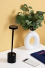 34 cm Lampa stołowa z wbudowanym akumulatorem | Lampa nocna z trzema barwami świecenia | Nastrojowa lampka do hotelu, restauracji | HJA28-BLACK-2