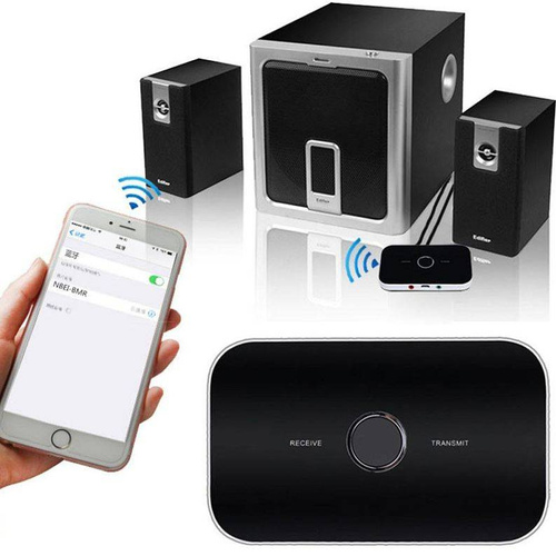 Adapter Bluetooth 5.0 | Urządzenie wielofunkcyjne 2w1 | Odbiornik i nadajnik | B6-Black