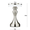 Lampa stołowa z wbudowanym akumulatorem | Lampa nocna z trzema barwami świecenia | Nastrojowa lampka do hotelu, restauracji | HJA14-A-SILVER