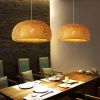 Naturalna lampa bambusowa | BOHO Pleciona | 60cm