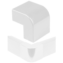 Łącznik kątowy do listwy maskującej 40x20mm | biały | CDT-03