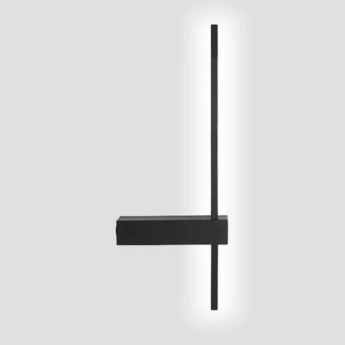 Nowoczesny kinkiet LED | 60cm 10W | Czarna lampa ścienna z aluminium | Lampa LED o barwie 4000K | YG-W003