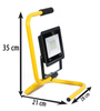 Naświetlacz BL-10W | Uchwyt / stojak do naświetlacza SH-10W | Halogen 950 lm