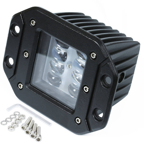 WL-NEW-18W | Lampa robocza prostokątna do montażu w otworze | Light Bar | WL1018W-B