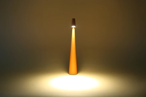 Lampa stołowa 33,5cm | Bezprzewodowa lampka nocna z wbudowanym akumulatorem | Lampka z dotykowym sterowaniem | HMS-355-ORANGE