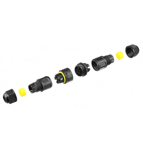 Hermetyczna mufa kablowa IP68 | Złącze śrubowe + szybkozłączka 2-pin 450V 24A do kabli 4–11 mm | M684-C