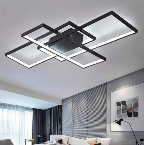 Nowoczesna lampa sufitowa zmieniająca barwę światła| LED | Pilot 