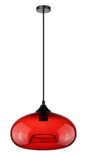 Nowoczesna szklana lampa wisząca | Czerwona | GB-D28-R