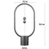 35 cm Bezprzewodowa lampka nocna | Balansująca lampka magnetyczna | MDL-H400-B