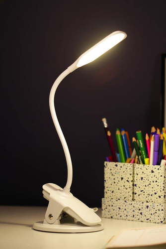 Lampka biurkowa LED z klipsem do blatu | USB | włącznik dotykowy | MT-812A