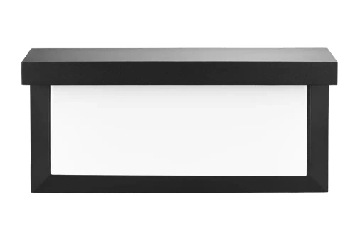Lampa ogrodowa, kinkiet elewacyjny zewnętrzny LED | Zintegrowany czujnik ruchu i zmierzchu | 12W, 1200lm, IP65 | TYD-S18W-B