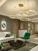Wieloczęściowa Nowoczesna lampa wisząca | LED | Złota | RLK-C04-136W-G