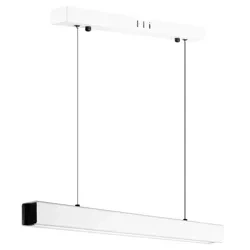 Nowoczesna prostokątna lampa wisząca | sterowanie pilotem | LED | biała | SX41-60CM-24W-W