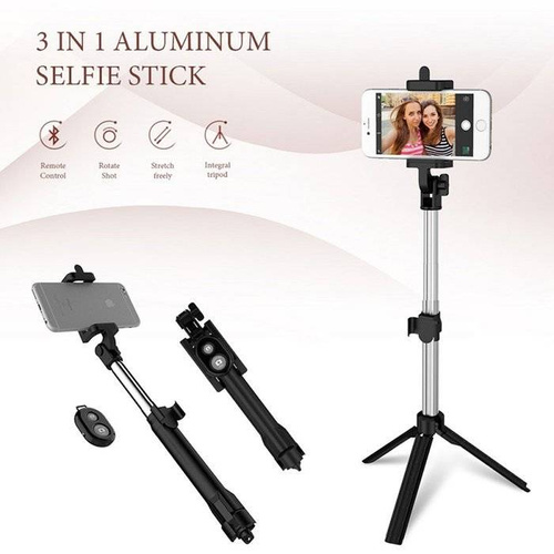 Selfie-stick z pilotem bluetooth | Monopod statyw | Kijek do robienia zdjęć | PSI-S003