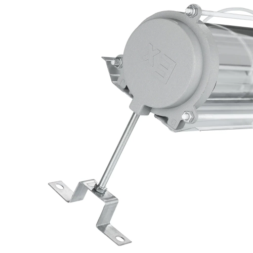 Oświetlenie w osłonie | Lampa jarzeniowa w oprawie EX | Lampa natynkowa do fabryki, magazynu | Lampa przeciwwybuchowa | EPB-18W-SILVER