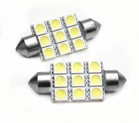 Żarówka samochodowa LED C5W 9 SMD 5050