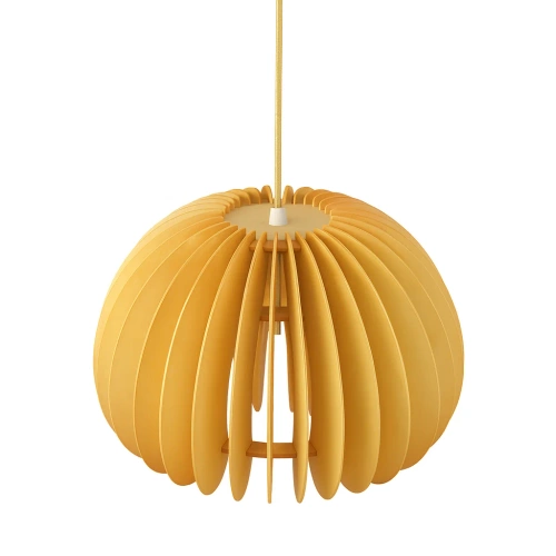 Drewniana lampa wisząca boho | Naturalna lampa sufitowa E27 | Dekoracyjny klosz z drewna | Styl skandynawski | YG-XD004-WOOD