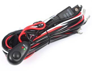 Wiązka z przekaźnikiem 12V/40A i włącznikiem do lamp roboczych