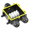 Hermetyczna puszka kablowa IP68 3-torowa  | Złącze elektryczne 450V 24A do kabli 3–14 mm |  M686-Y