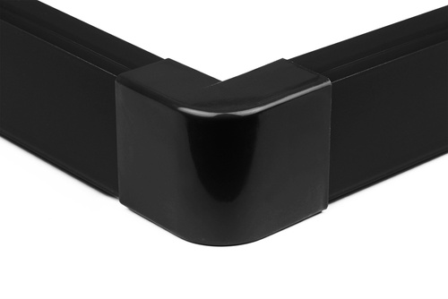 Listwa maskująca do kabli RTV, kanał kablowy, maskownica | Taśma samoprzylepna 3M | 1 metr, 40x20mm, czarna | ZXC-20-1M