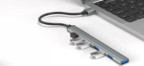 Rozdzielacz USB na 7x USB-A | adapter, rozgałęźnik 7w1 | HUB