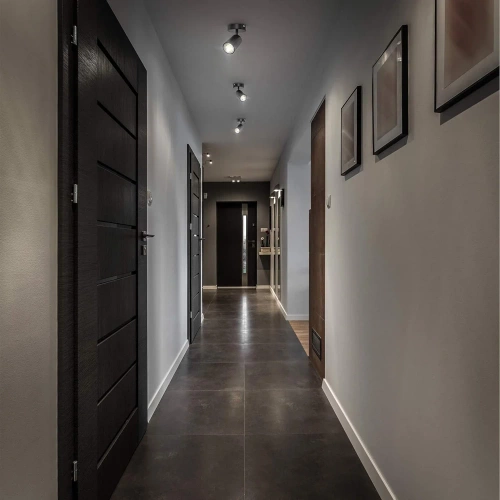 Lampa ścienna, kinkiet, spot, reflektor ruchomy LED | 10W, czarny | DL-802