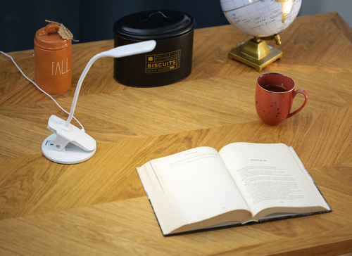 Lampka biurkowa LED z klipsem do blatu | USB | włącznik dotykowy | MT-812A
