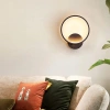 Okrągły kinkiet LED | Minimalistyczna, metalowa lampa ścienna 14W | YG-W005-B