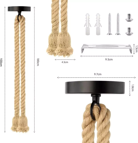 Lampa sufitowa wisząca | Loft | Boho | ZRT-R100-B