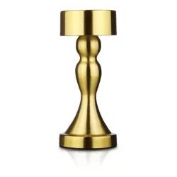 Lampa stołowa z wbudowanym akumulatorem | Lampa nocna z trzema barwami świecenia | Nastrojowa lampka do hotelu, restauracji | HJA10-A-GOLD