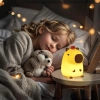 Silikonowa lampka nocna LED Kapibara | Przenośna lampka dziecięca 8 trybów świecenia z timerem | Lampka nocna emitująca ciepłe światło  3000K | DS-CPBR-01