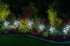 Kwiatek solarny | Ogrodowa lampa solarna LED Begonia | 60 cm, 600 mAh | FLD-27-WHITE