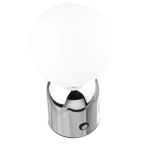 Elegancka lampa stołowa z regulacją barwy oraz mocy świecenia | Dotykowa lampka nocna z wbudowanym akumulatorem |  YG-D031-SILVER