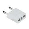Adapter sieciowy USA CN - EU PL | biały | LZ-T-10