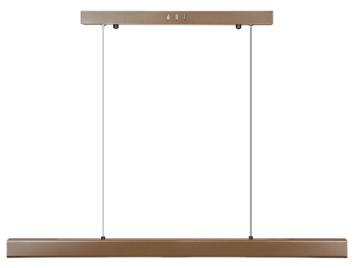 Nowoczesna prostokątna lampa wisząca | sterowanie pilotem | LED | brązowa | SX41-80CM-32W-BR