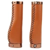 Ergonomiczne gripy rowerowe | Stylowe uchwyty rowerowe ze skóry PU |PUBT-G211A-BR