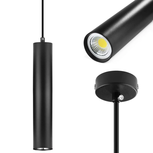 Czarna lampa wisząca | Nowoczesna lampa sufitowa | Oświetlenie dekoracyjne | CTD-L30CM